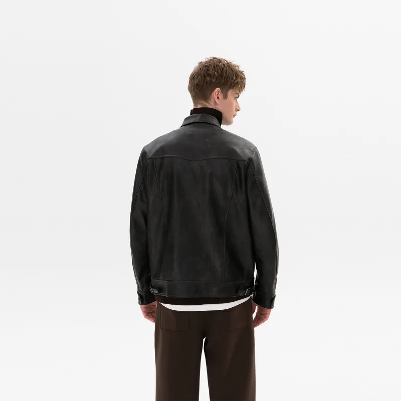 WILD LEADER Jackets Coats Unisex Vintage Black-4