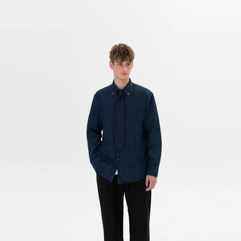 WILD LEADER Shirt Unisex Denim Blue-3