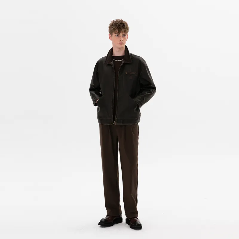WILD LEADER Jackets Coats Unisex Dark Choco Brown-5
