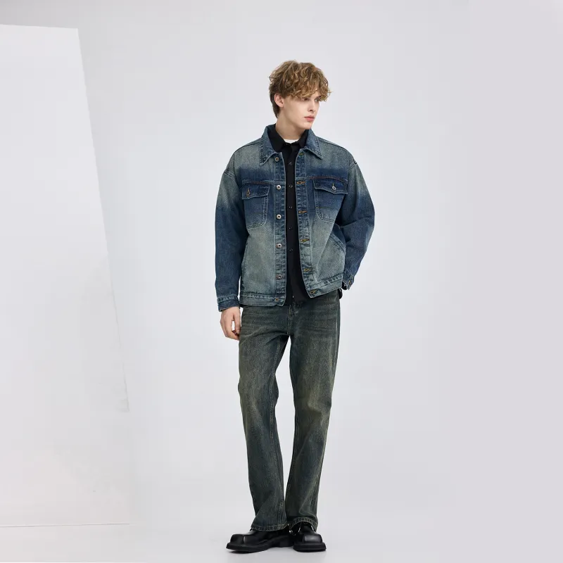 WILD LEADER Denim Jacket Unisex Nostalgic Blue-6