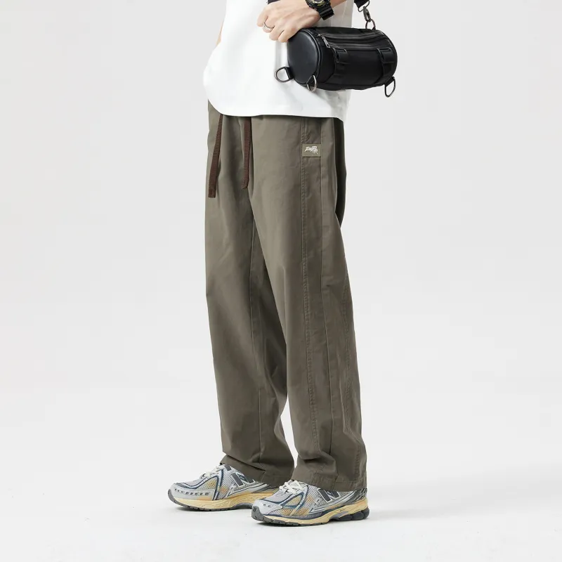 WILD LEADER FW23 Casual Pants Unisex Gray Green-7