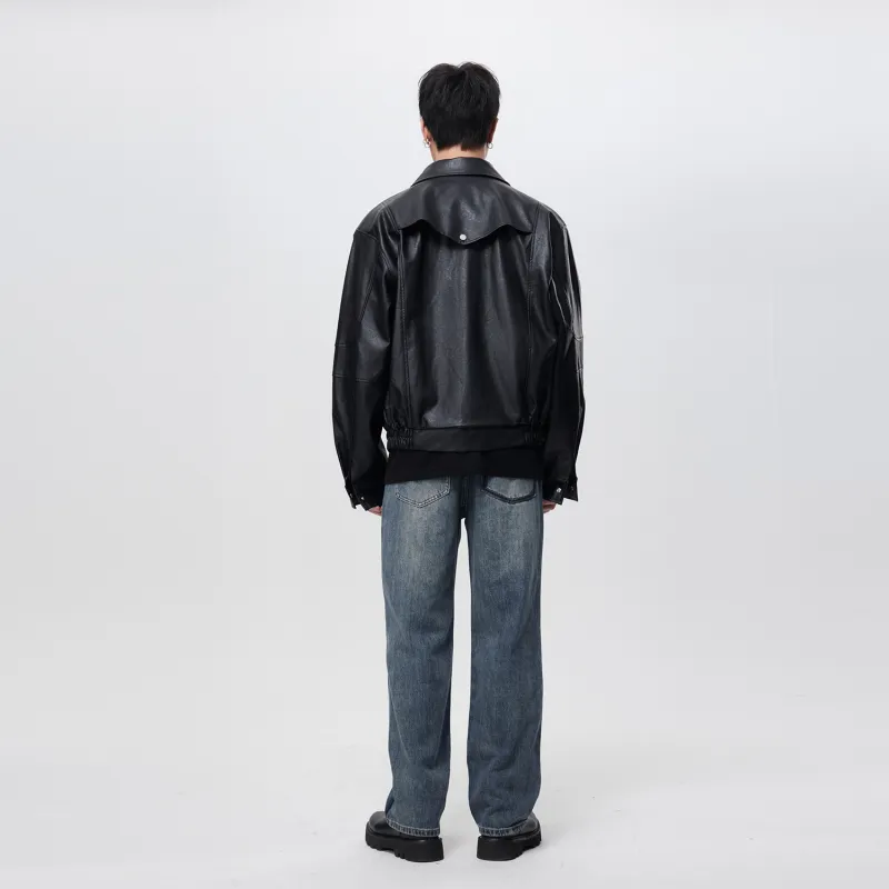 WILD LEADER Leather Jacket Unisex-2
