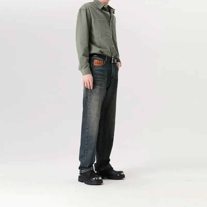 WILD LEADER Jeans Unisex Vintage Blue-4