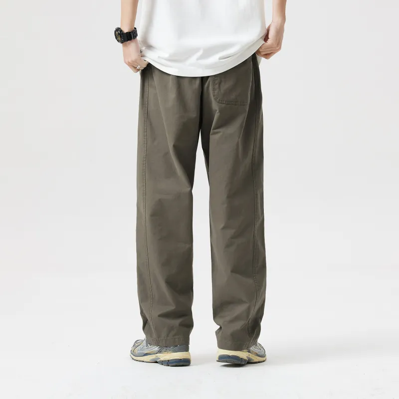 WILD LEADER FW23 Casual Pants Unisex Gray Green-4