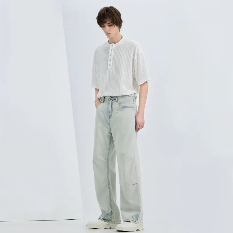 WILD LEADER Jeans Unisex Snowflake Blue-3