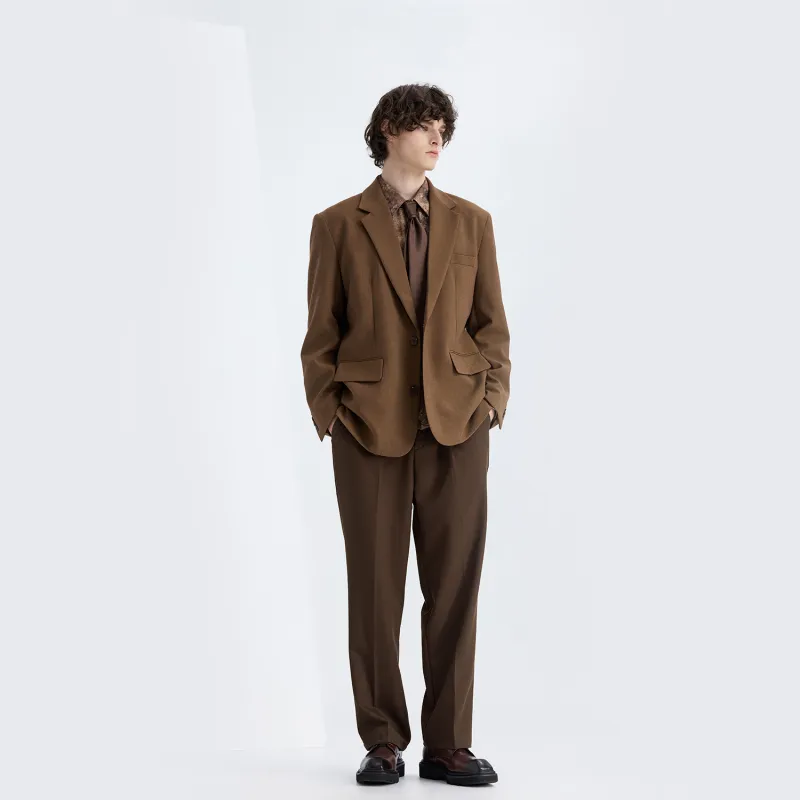 WILD LEADER Business Suit Unisex Khaki-7