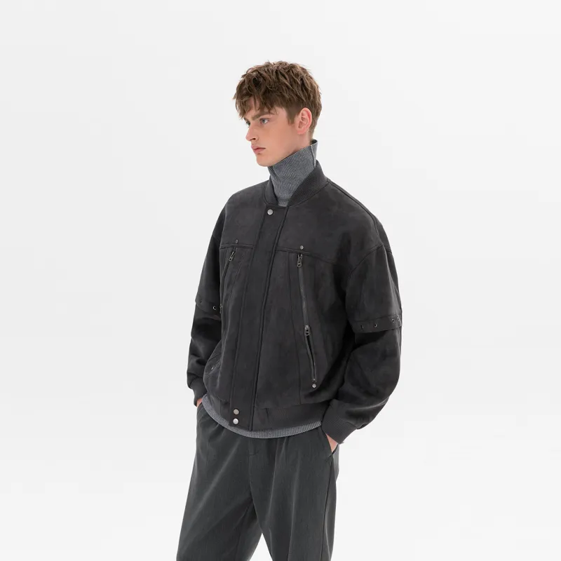 WILD LEADER Jackets Coats Unisex Stone Gray-2