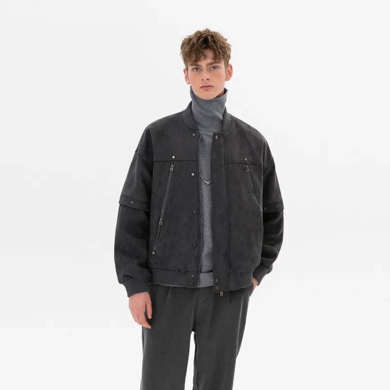 WILD LEADER Jackets Coats Unisex Stone Gray-3