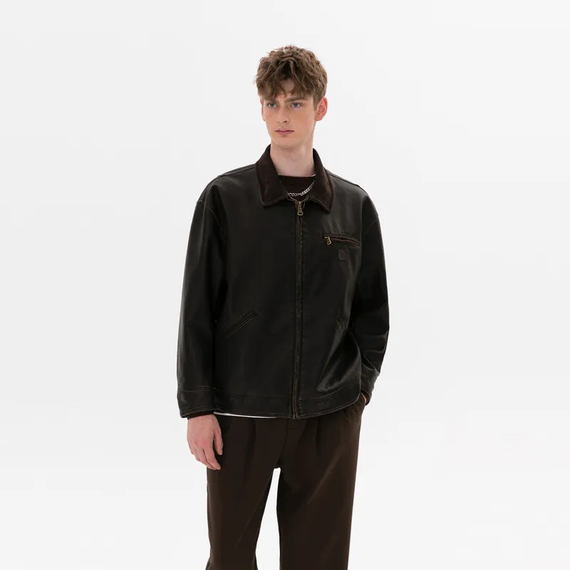 WILD LEADER Jackets Coats Unisex Dark Choco Brown-3