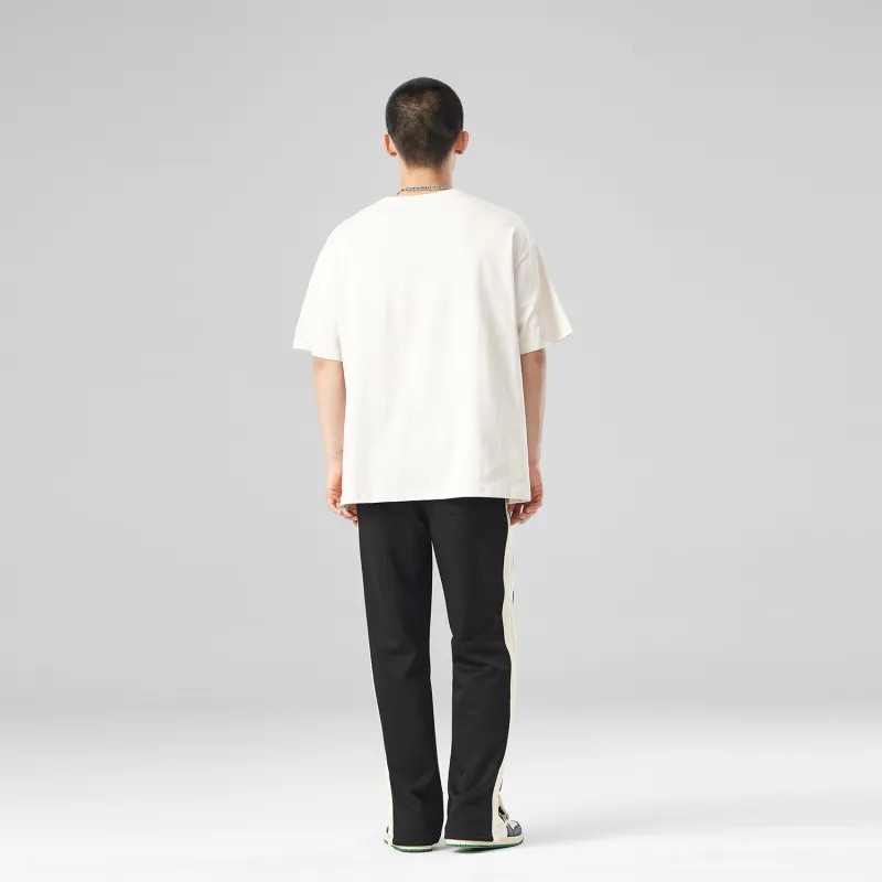 WILD LEADER Casual Pants Unisex Black-2