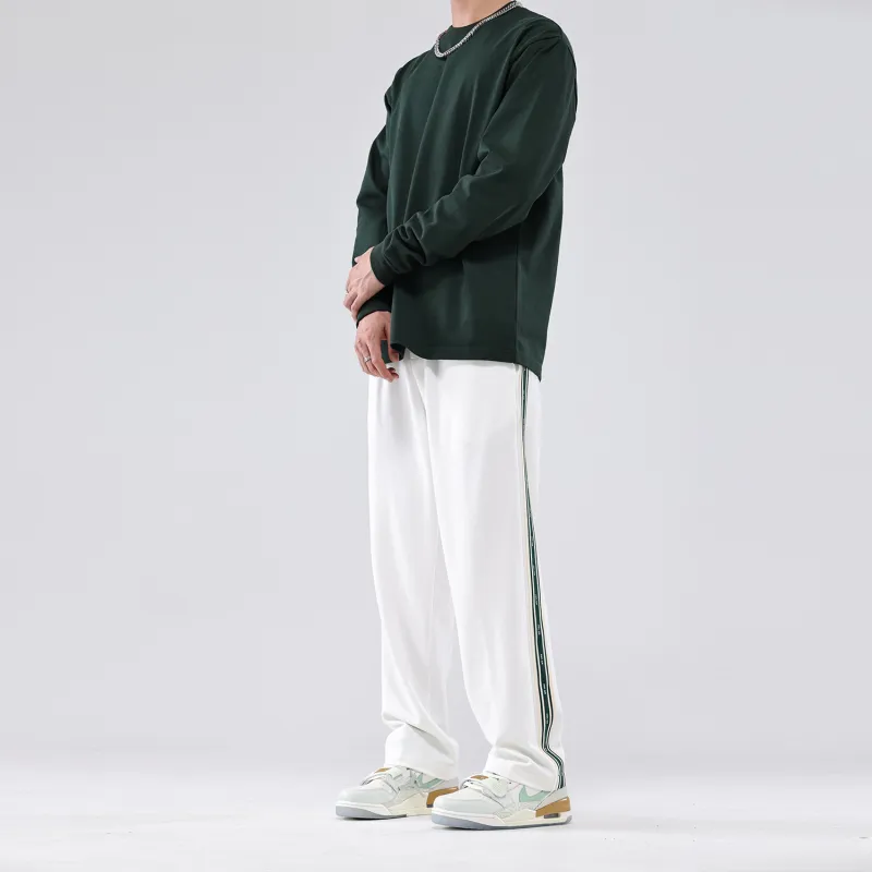 WILD LEADER Casual Pants Unisex White-3
