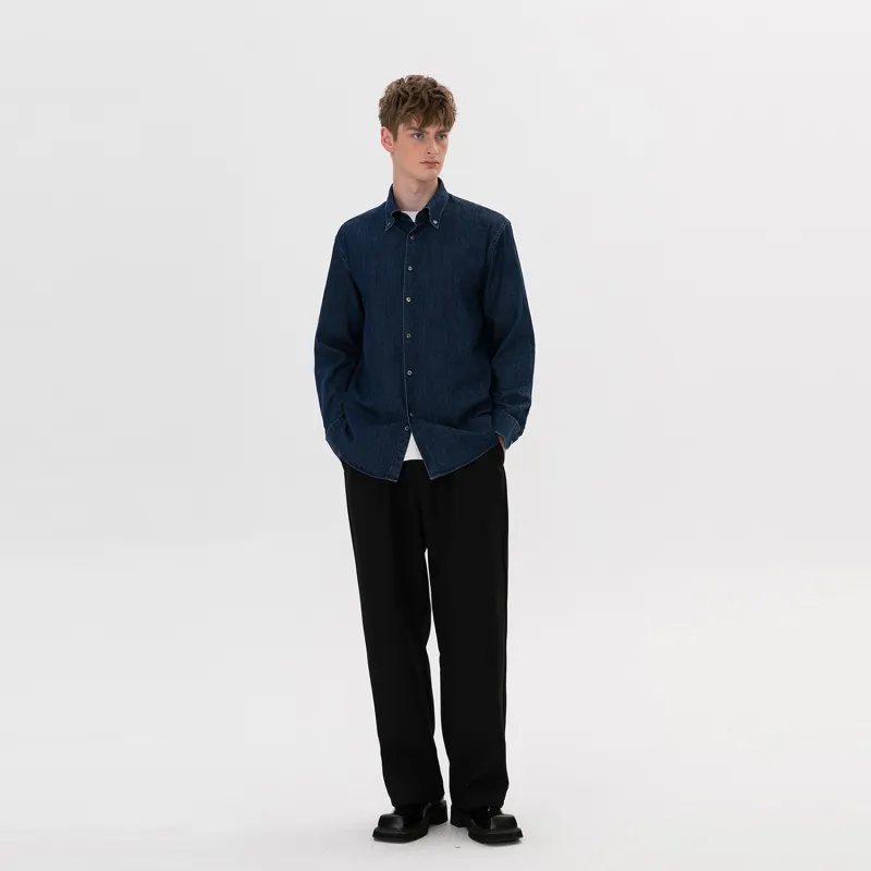 WILD LEADER Shirt Unisex Denim Blue-5