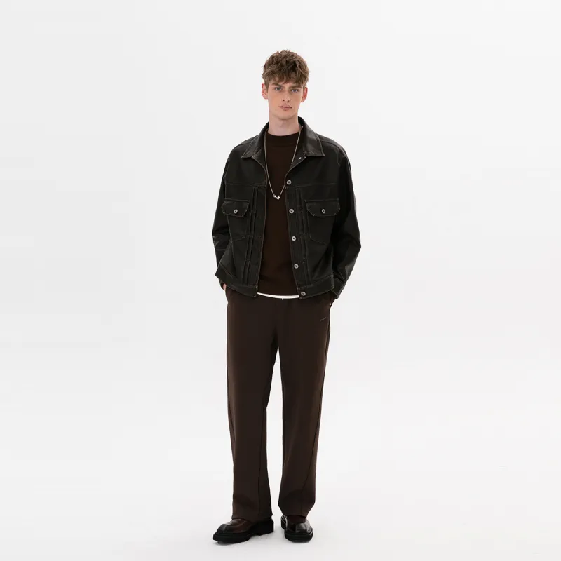 WILD LEADER Jackets Coats Unisex Vintage Black-5