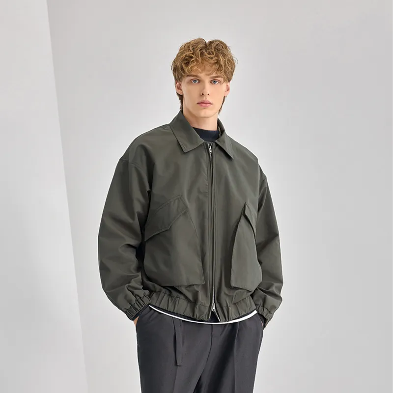 WILD LEADER Jackets Coats Unisex Gray Green-2