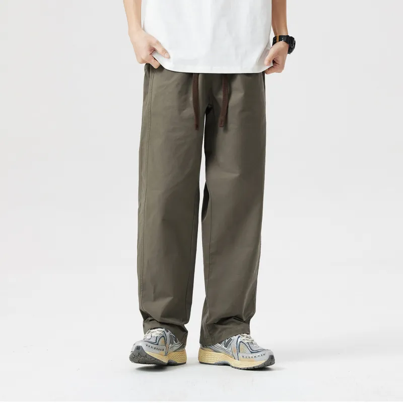 WILD LEADER FW23 Casual Pants Unisex Gray Green-8