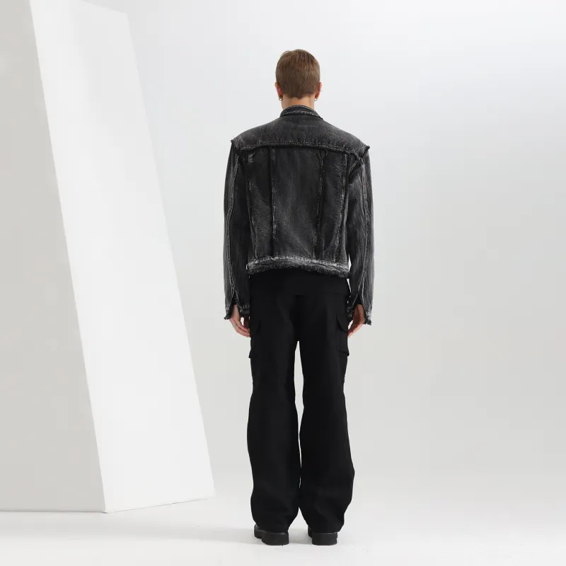 WILD LEADER Casual Pants Unisex Black-2