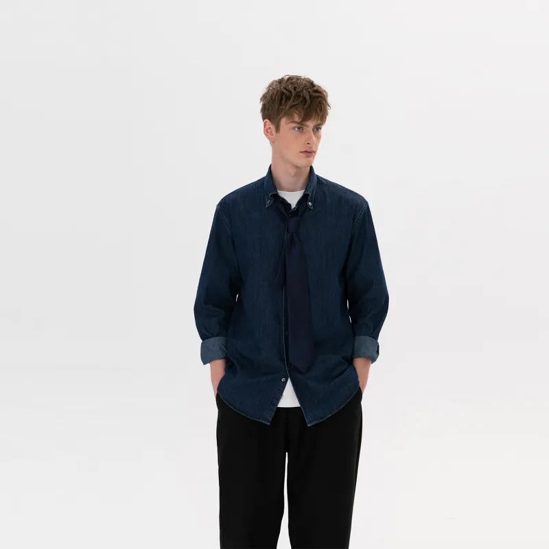 WILD LEADER Shirt Unisex Denim Blue-6