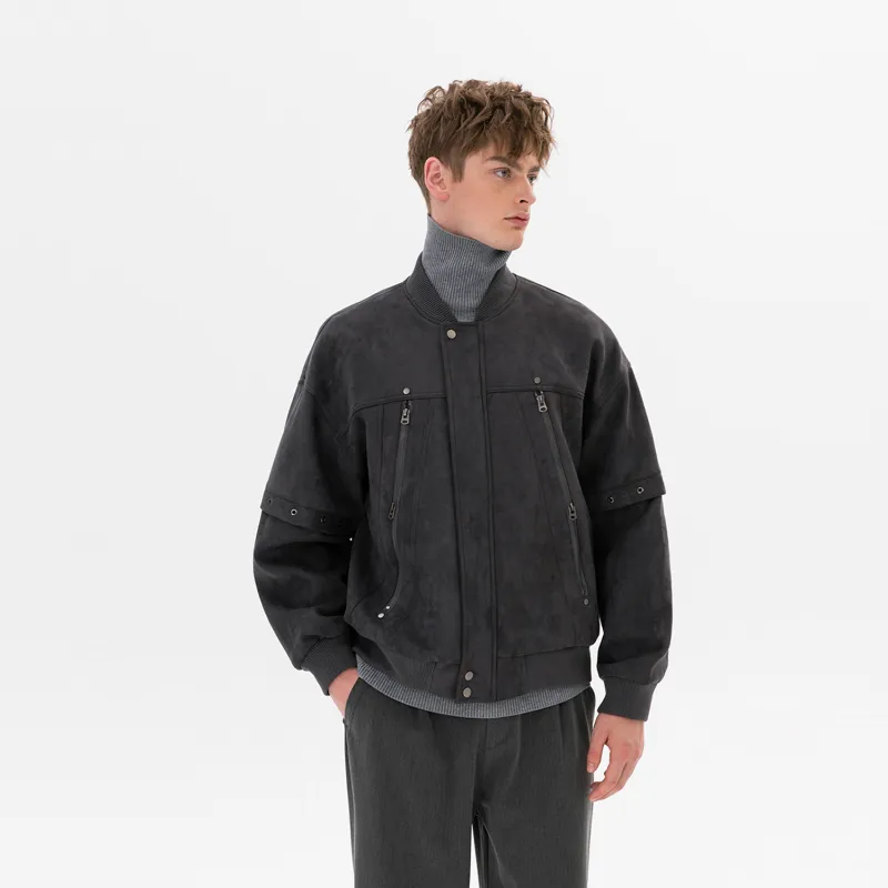 WILD LEADER Jackets Coats Unisex Stone Gray-4