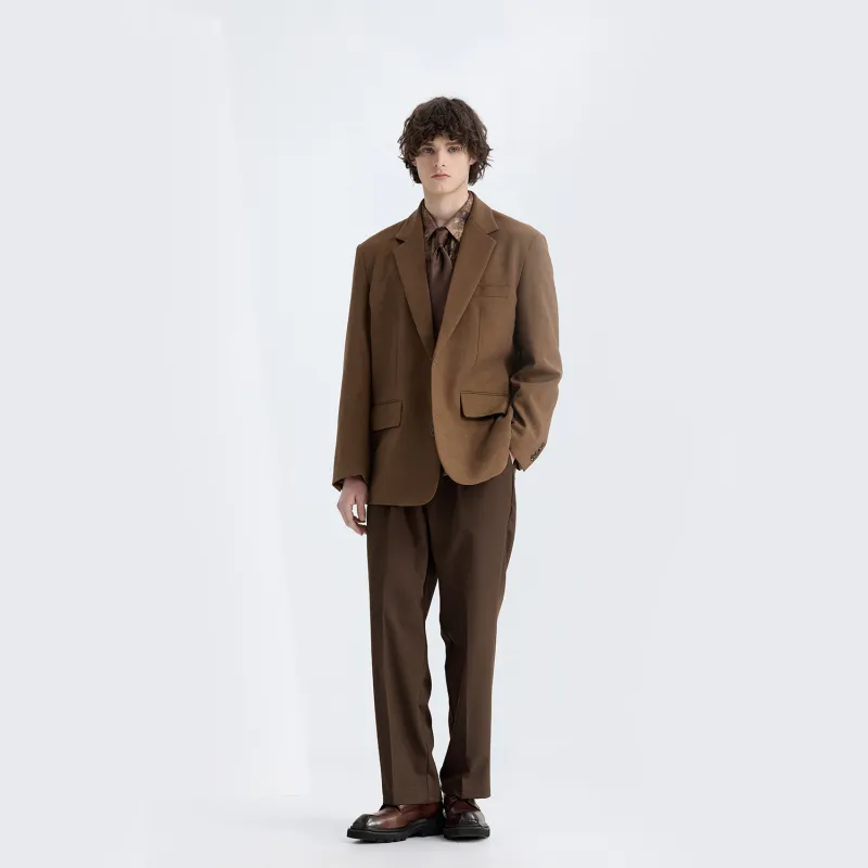 WILD LEADER Business Suit Unisex Khaki-5