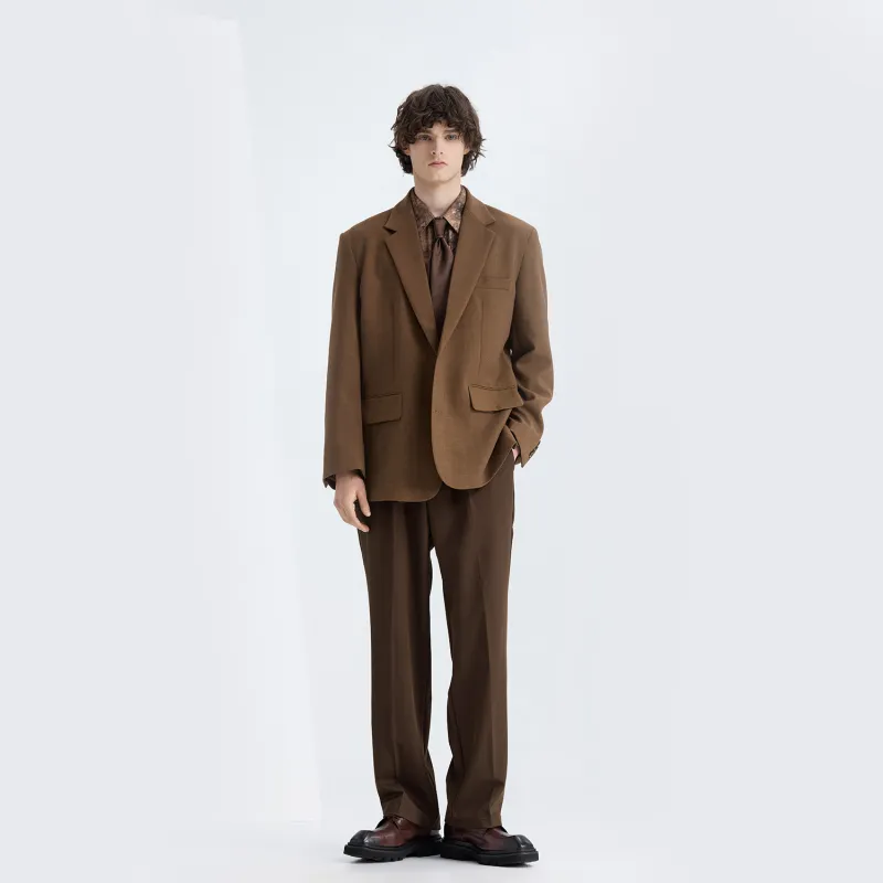 WILD LEADER Business Suit Unisex Khaki-6