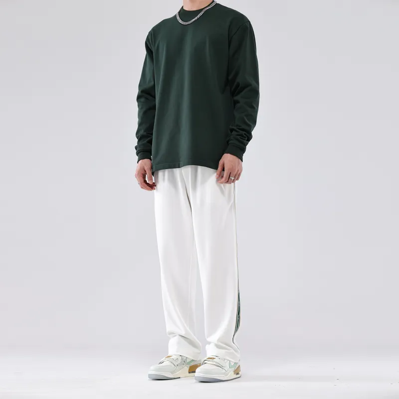 WILD LEADER Casual Pants Unisex White-2