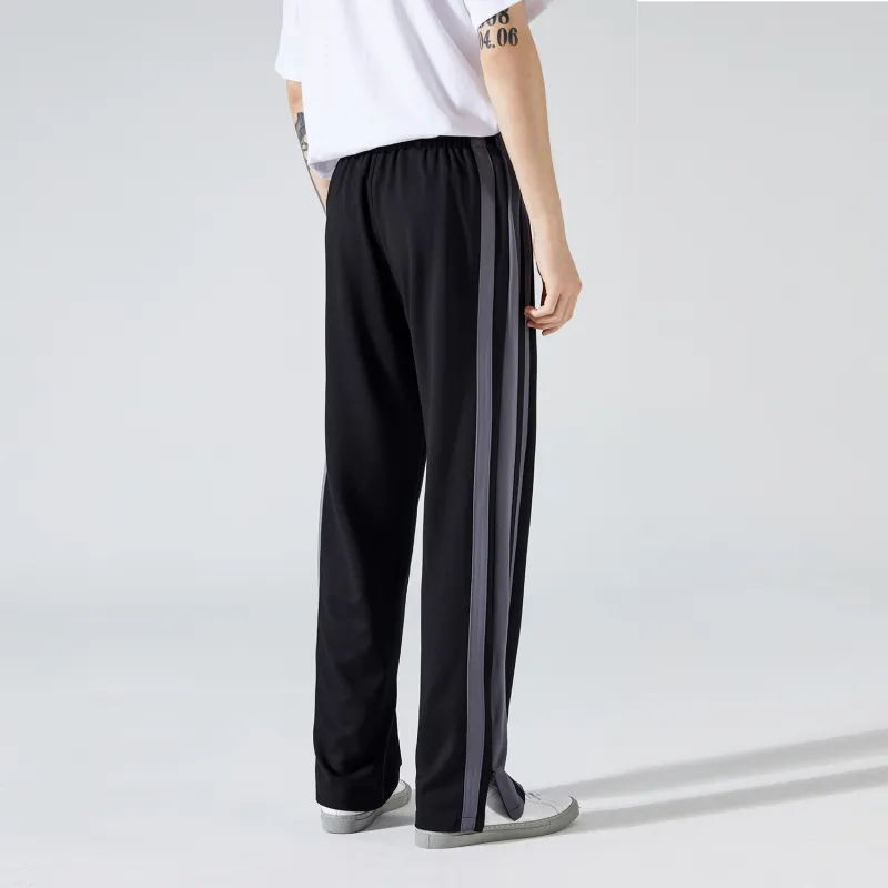 WILD LEADER Casual Pants Unisex Black-6