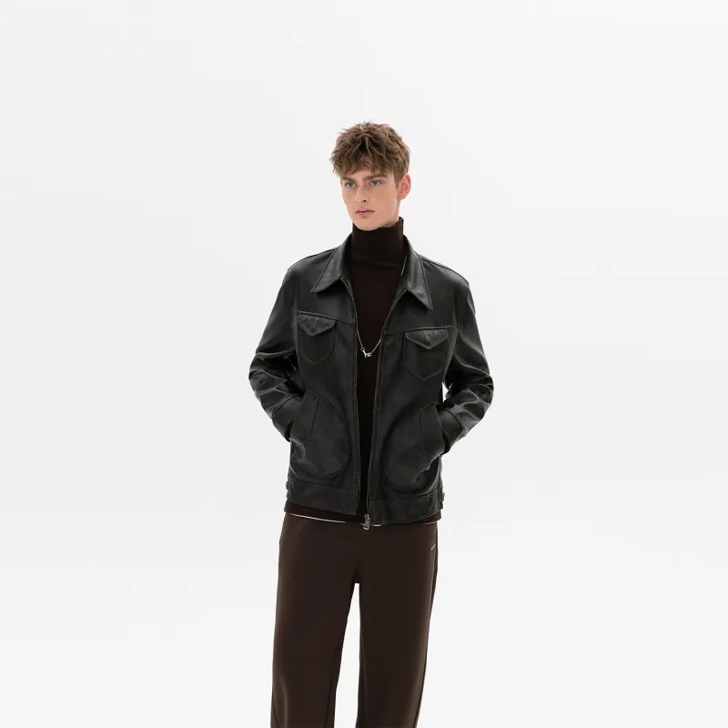 WILD LEADER Jackets Coats Unisex Vintage Black-6