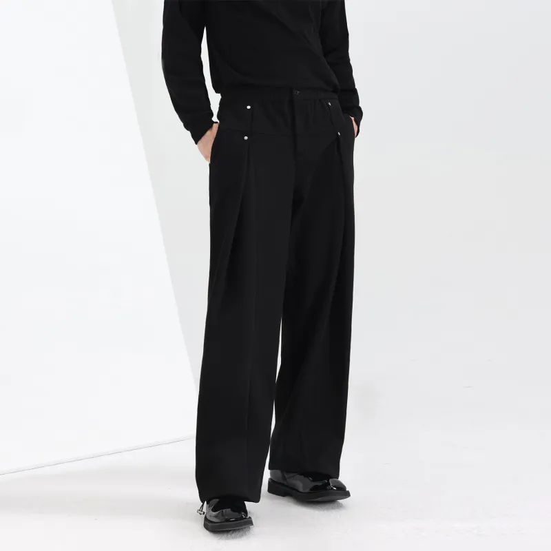 WILD LEADER Casual Pants Unisex Piano Black-2