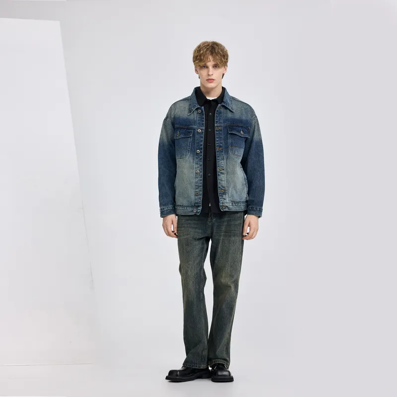 WILD LEADER Denim Jacket Unisex Nostalgic Blue-2