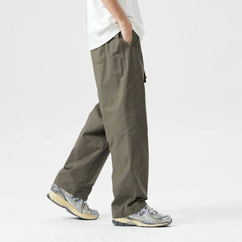 WILD LEADER FW23 Casual Pants Unisex Gray Green-3