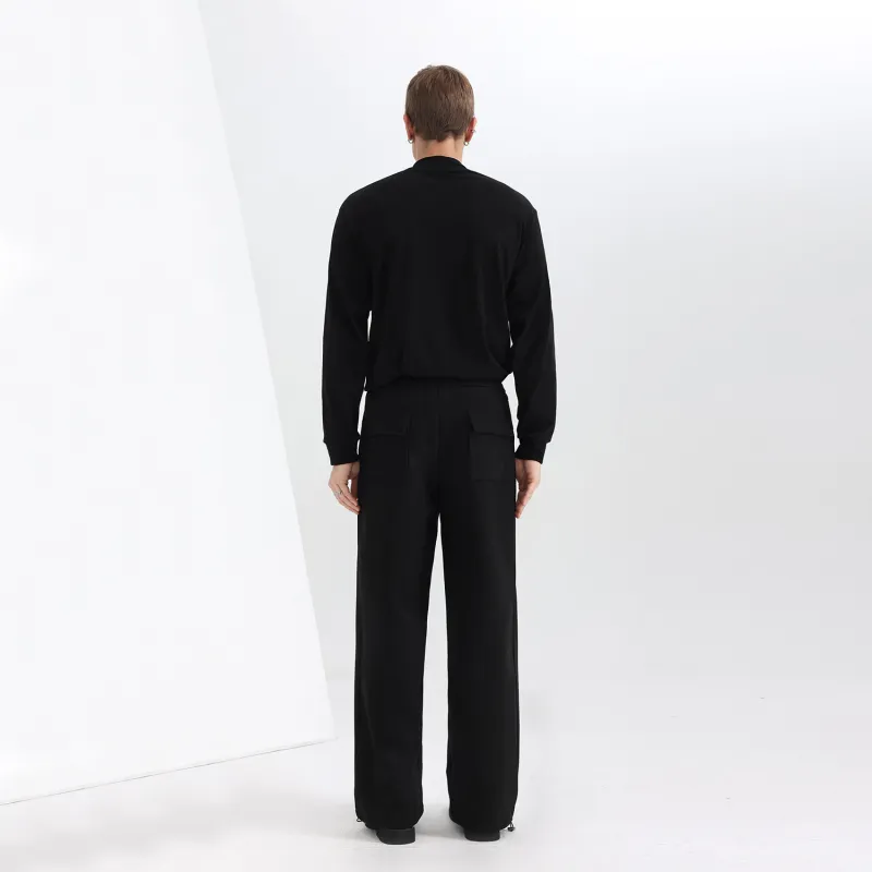 WILD LEADER Casual Pants Unisex Piano Black-3