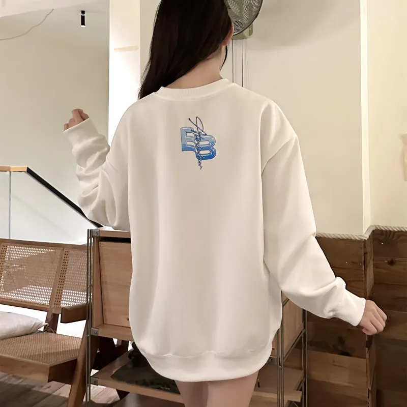 BOS BEAR BOSHIXIONG Sweatshirt Unisex Black White-3