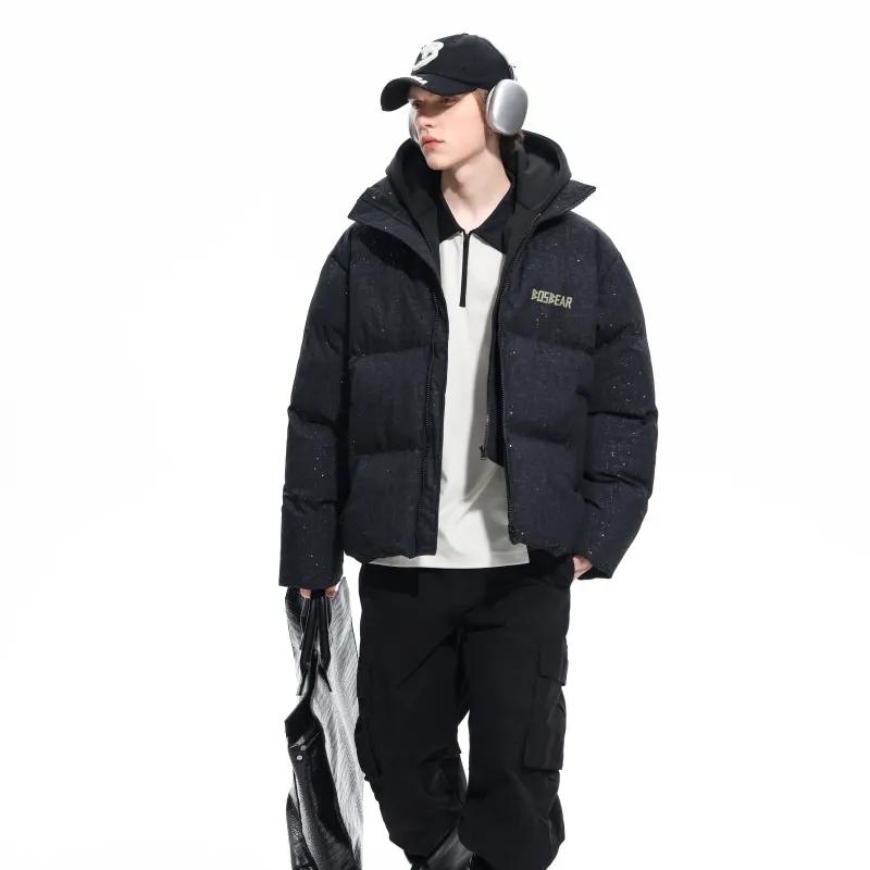 BOS BEAR Puffer Jacket Unisex Black-4