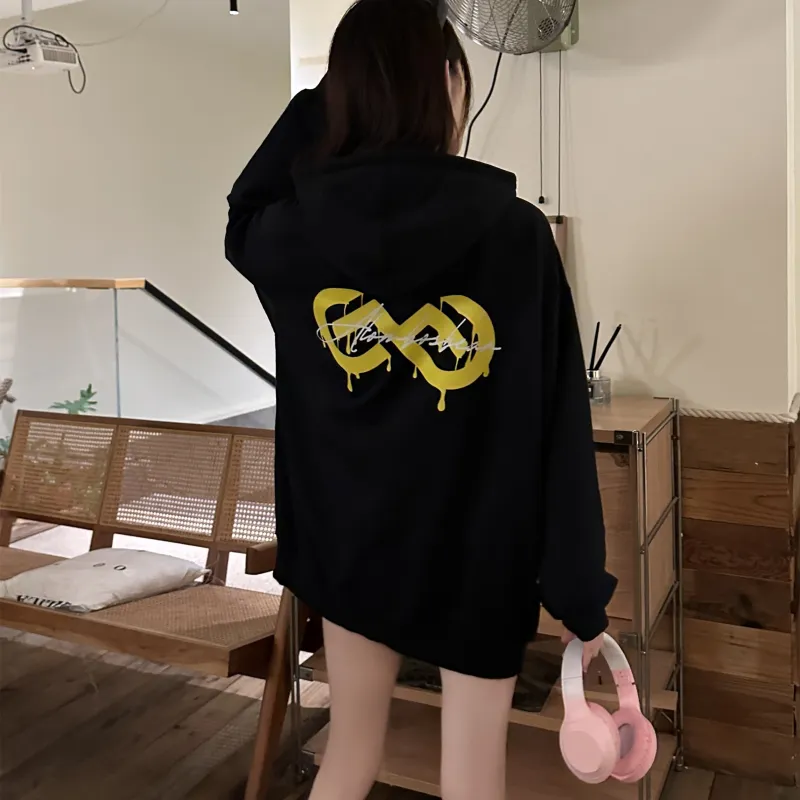 BOS BEAR Sweatshirt Unisex Black White-6
