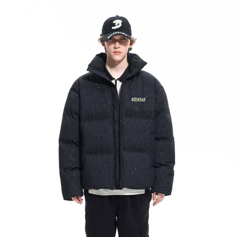 BOS BEAR Puffer Jacket Unisex Black-3