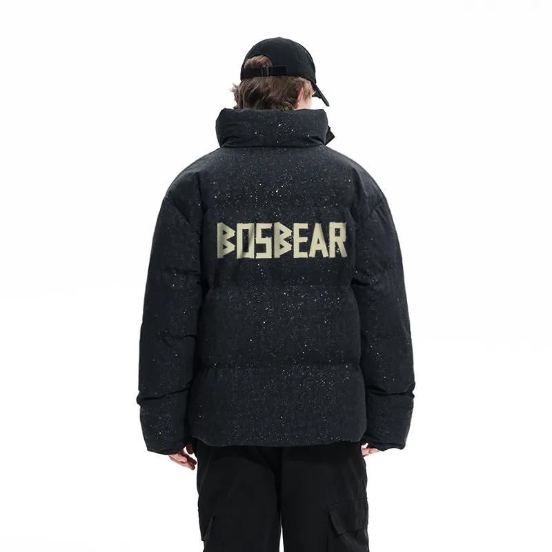 BOS BEAR Puffer Jacket Unisex Black-2