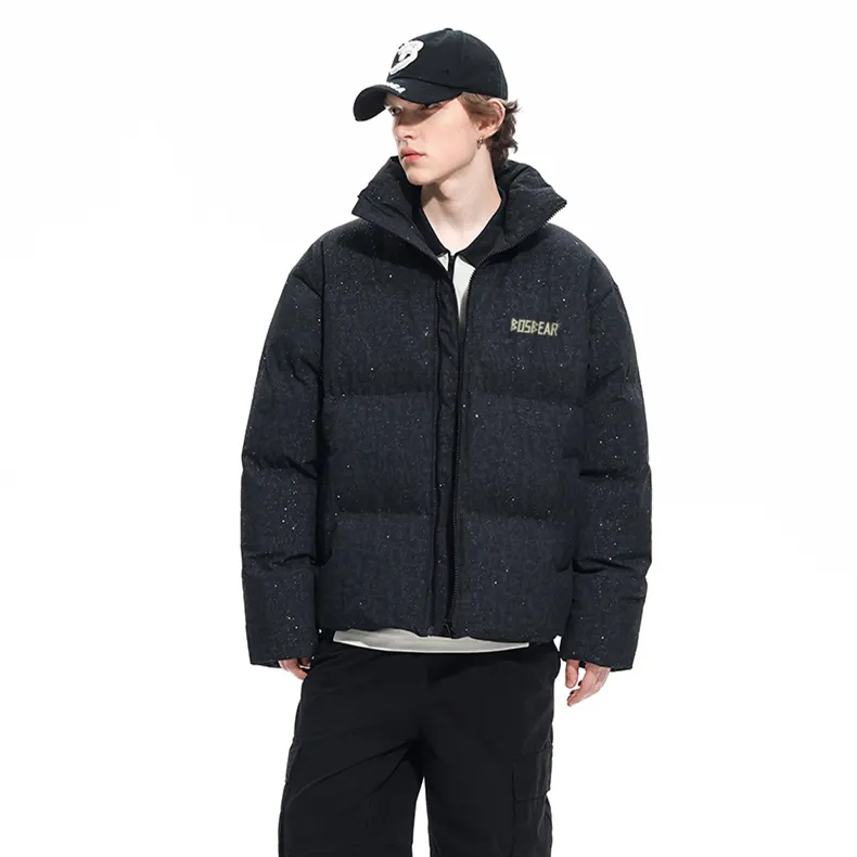 BOS BEAR Puffer Jacket Unisex Black-5