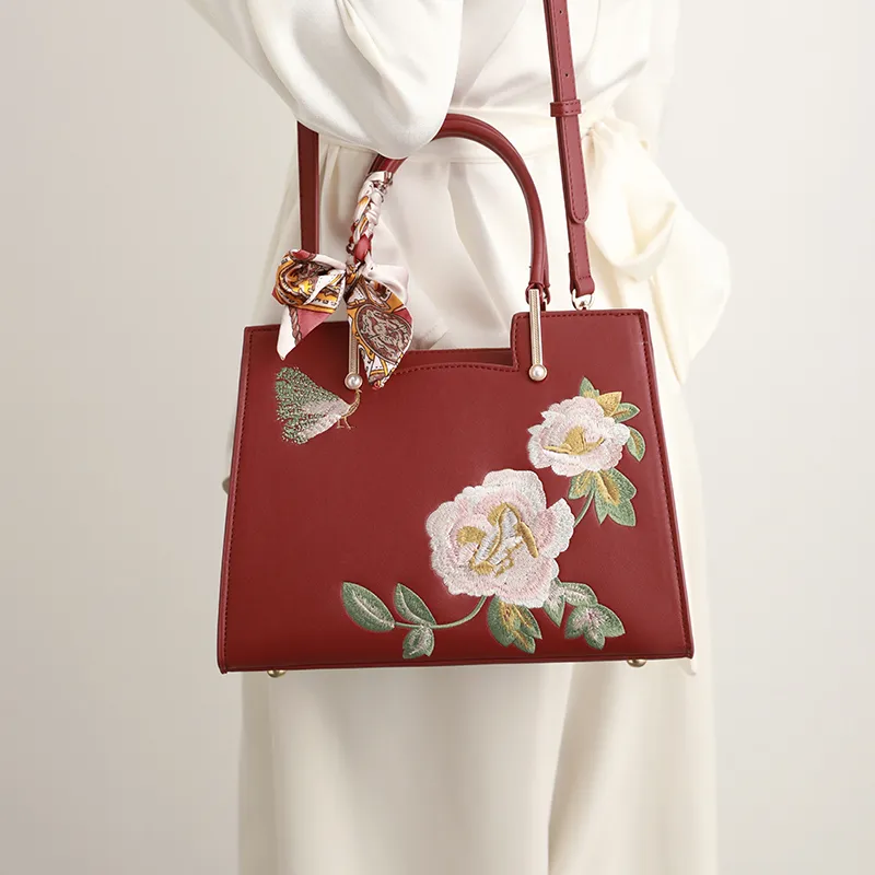 H YXIANG Microfiber Synthetic Leather Handbag Women's Multicolor-1