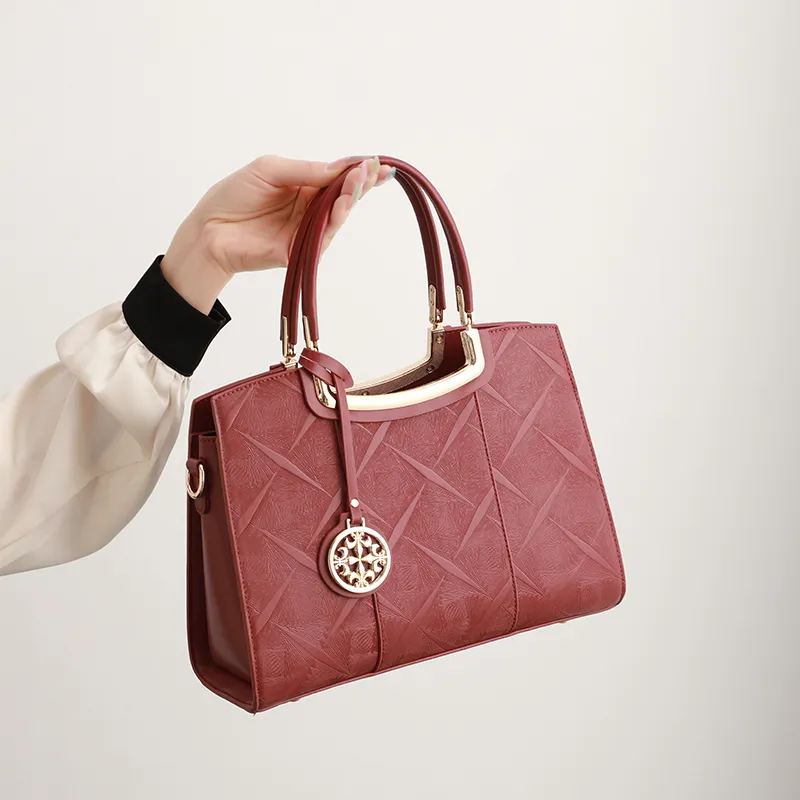 H YXIANG Microfiber Synthetic Leather One Shoulder Handbag Women's Multicolor-5