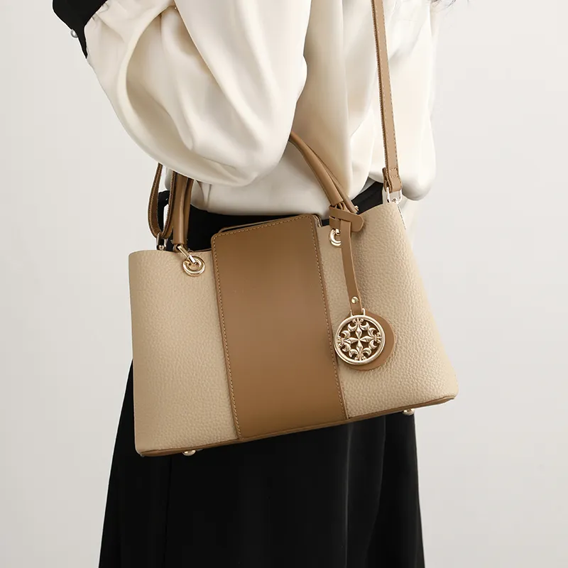 H YXIANG Microfiber Synthetic Leather Shoulder Bag, Handbag Women's-3
