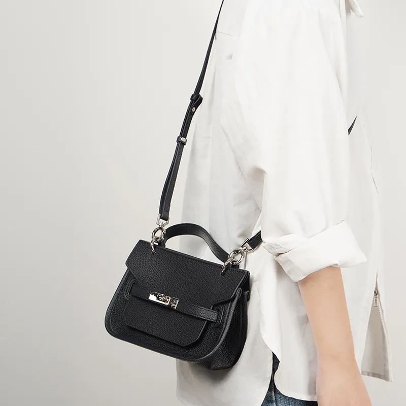 H YXIANG Cow Leather Shoulder Bag Women's Multicolor-5