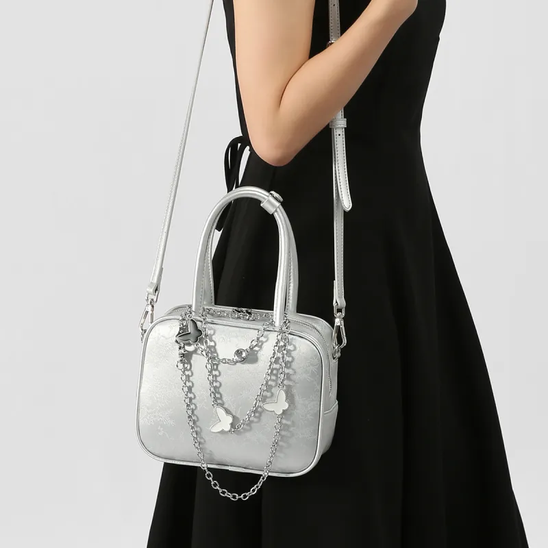 H YXIANG Microfiber Leather Shoulder Bag Women's-16