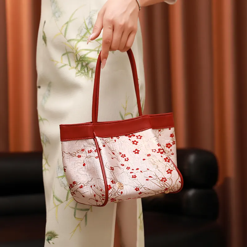H YXIANG Microfiber Synthetic Leather Handbag Regular Women's Burgundy-2