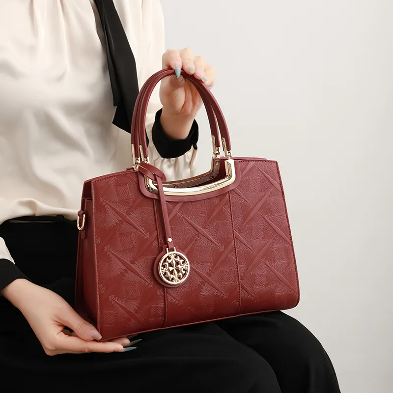H YXIANG Microfiber Synthetic Leather One Shoulder Handbag Women's Multicolor-6