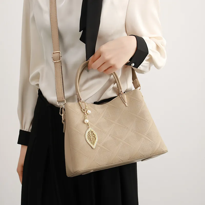 H YXIANG Microfiber Synthetic Leather Handbag Women's Multicolor-3