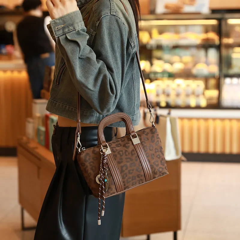 H-YXIANG Microfiber Synthetic Leather One Shoulder Crossbody Handbag Women's Multicolor-4