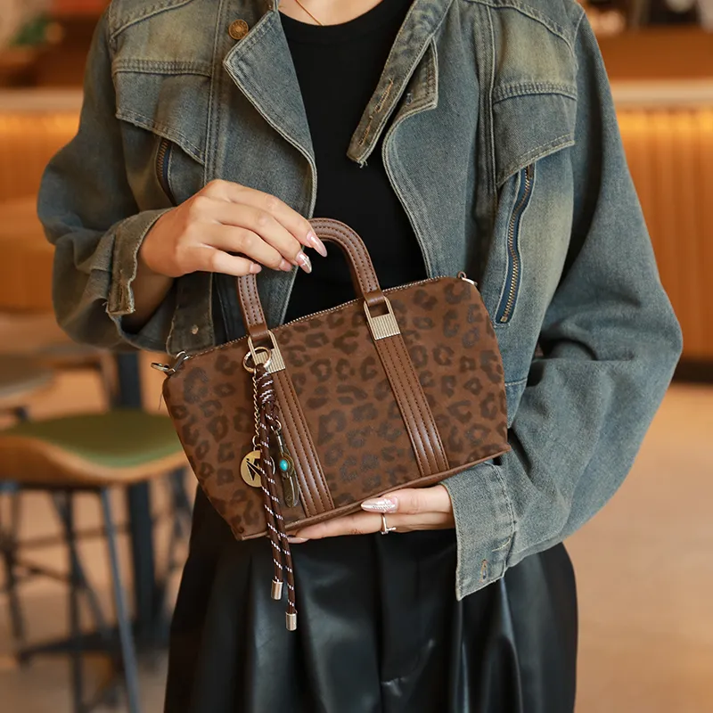 H-YXIANG Microfiber Synthetic Leather One Shoulder Crossbody Handbag Women's Multicolor-5
