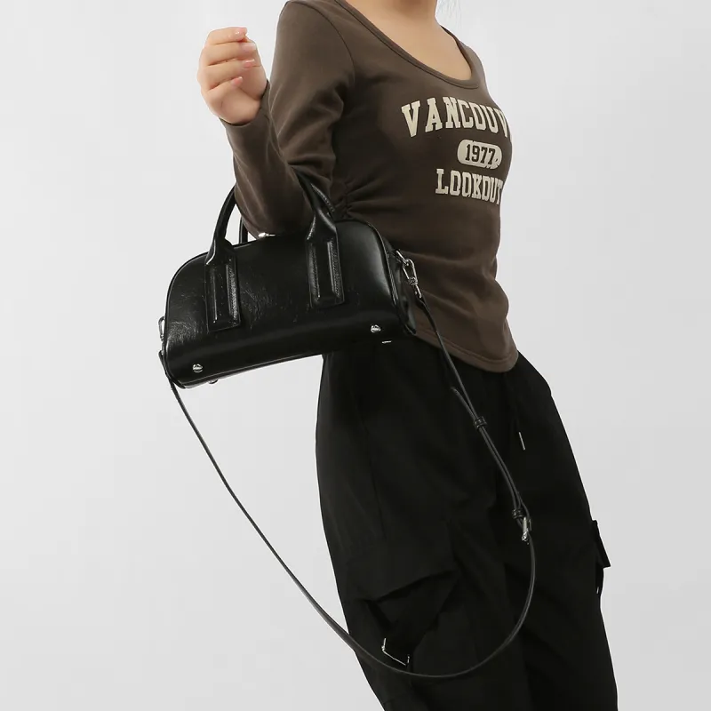 H YXIANG Microfiber Leather Handbag Crossbody Bag Shoulder Bag Regular Women's White/Pink/Black/Silver-9