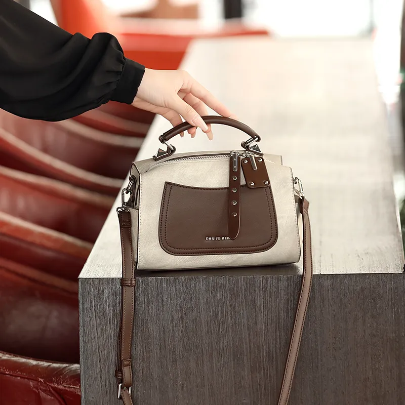 H YXIANG Cow Leather One Shoulder Handbags Regular Women's Multicolor-1