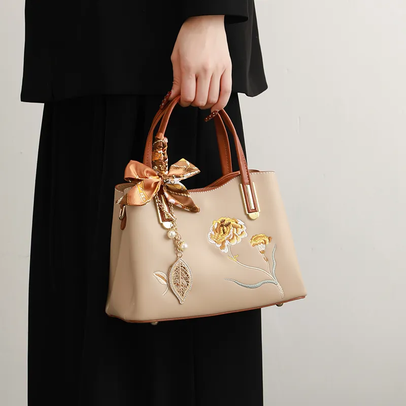 H YXIANG Microfiber Synthetic Leather Crossbody One Shoulder Handbags Regular Women's Apricot-6